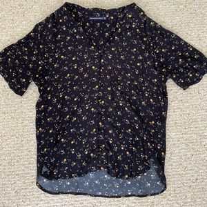 Abercrombie Floral Button Blouse